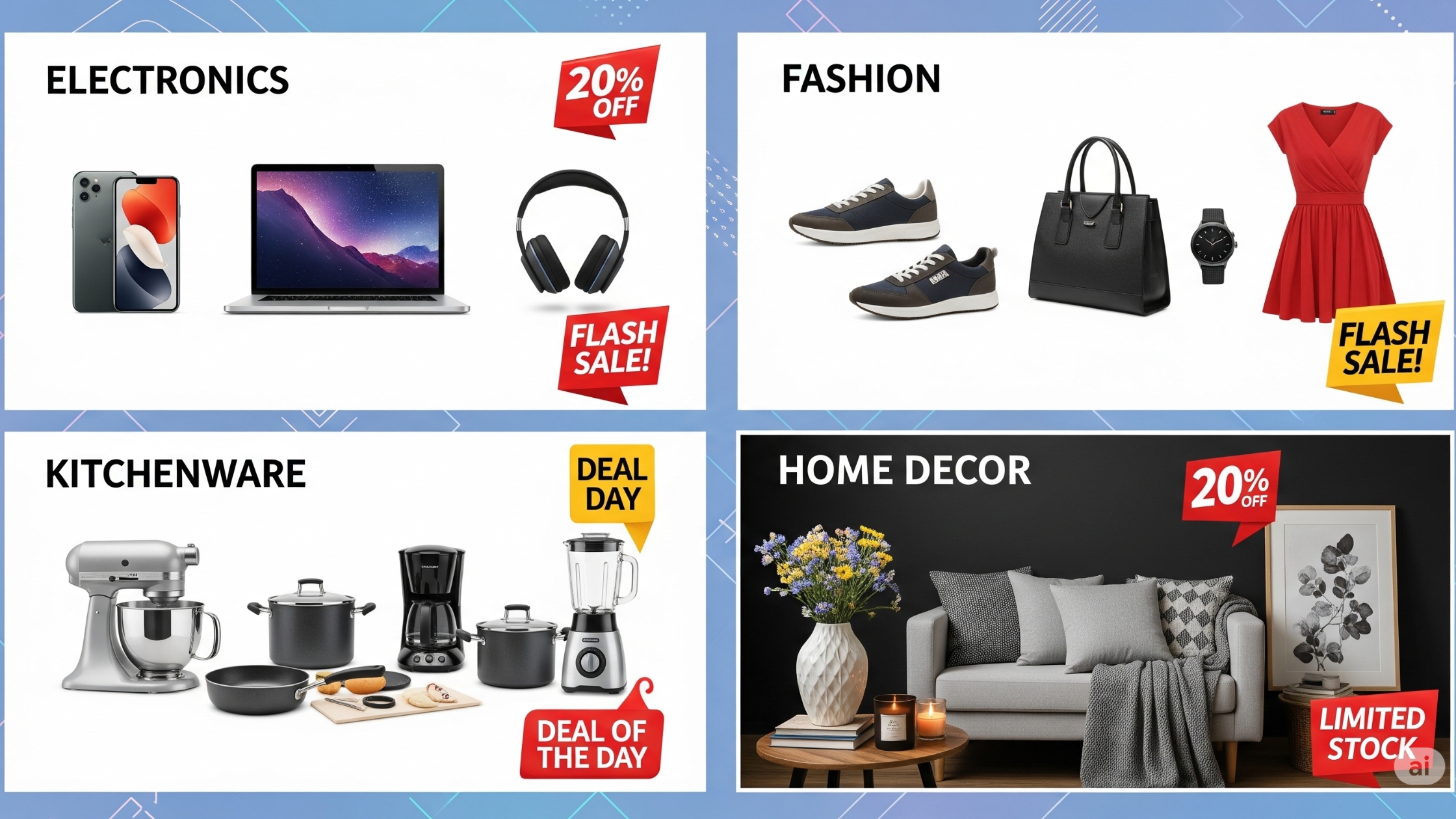 Principais categorias com descontos no Esquenta 9.9 Shopee