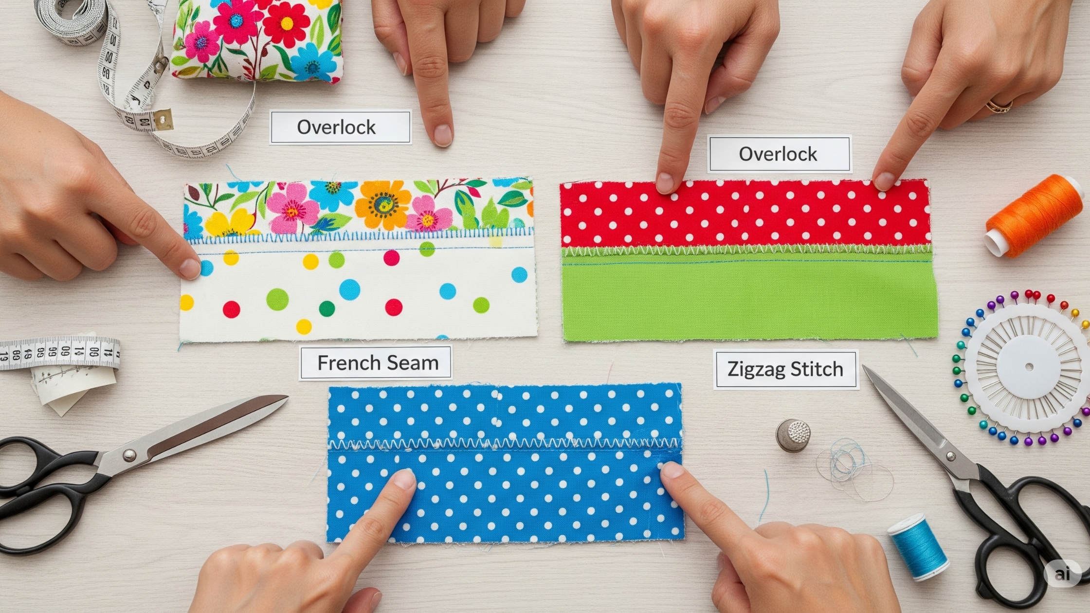 Principais técnicas de como fazer acabamento em costura reta