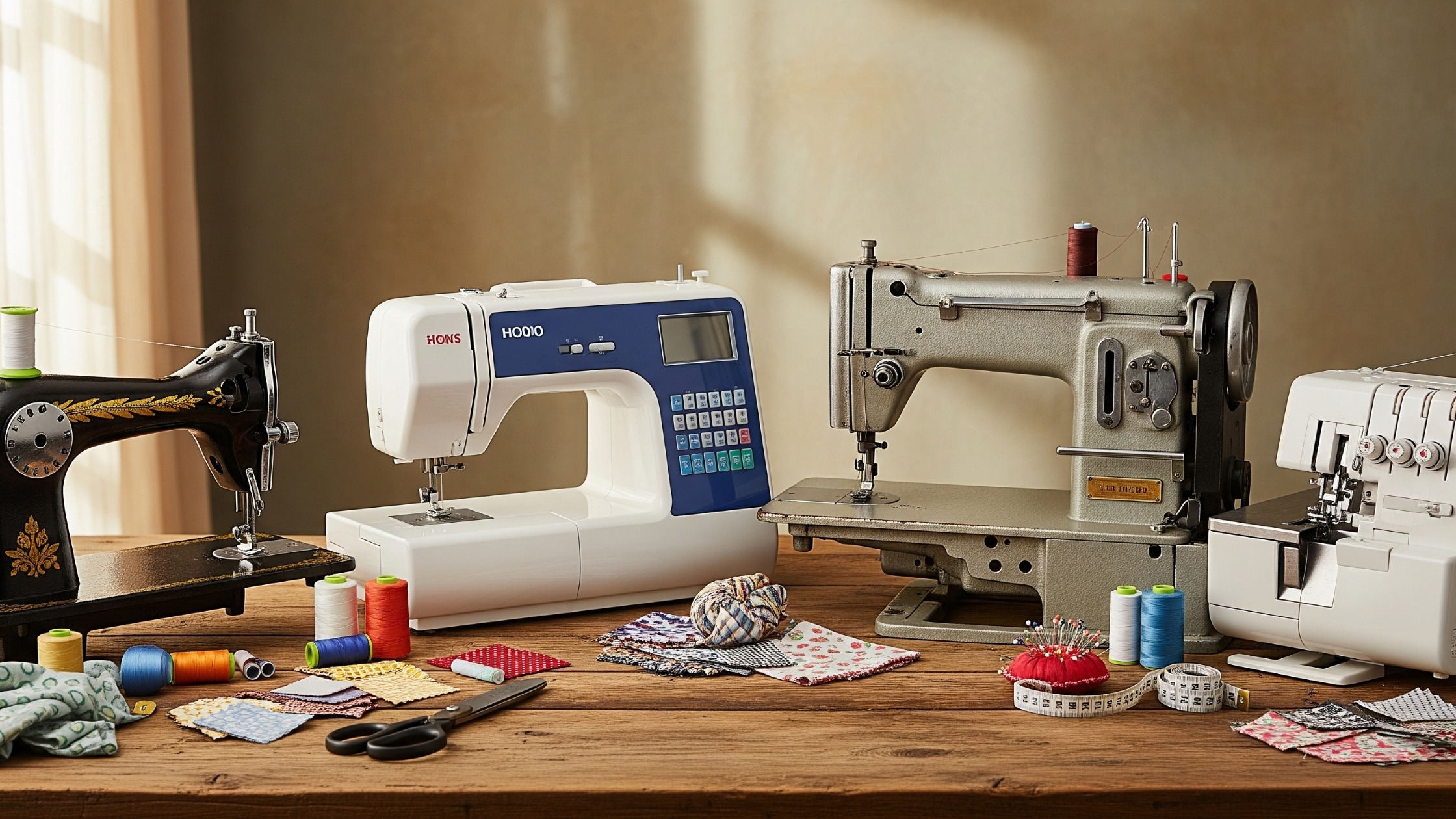 Principais tipos de máquinas de costura