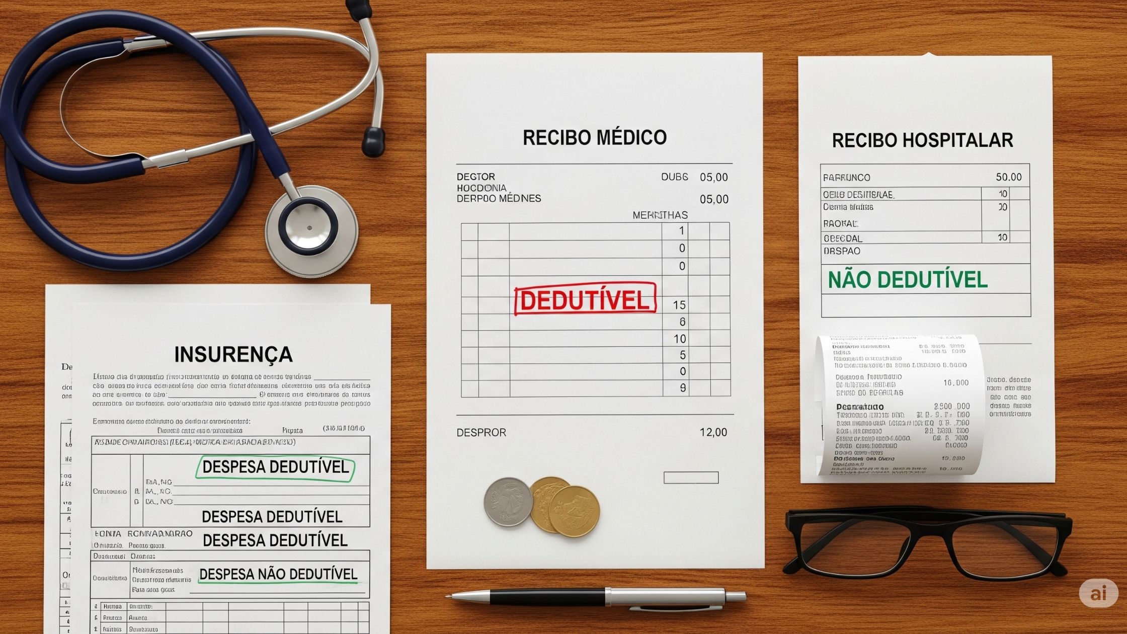 Quais despesas médicas são dedutíveis