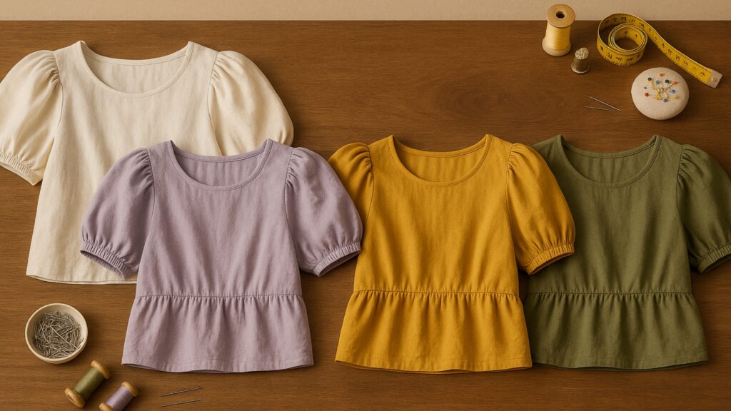 Tecidos Ideais para Costurar Blusa com Manga Bufante