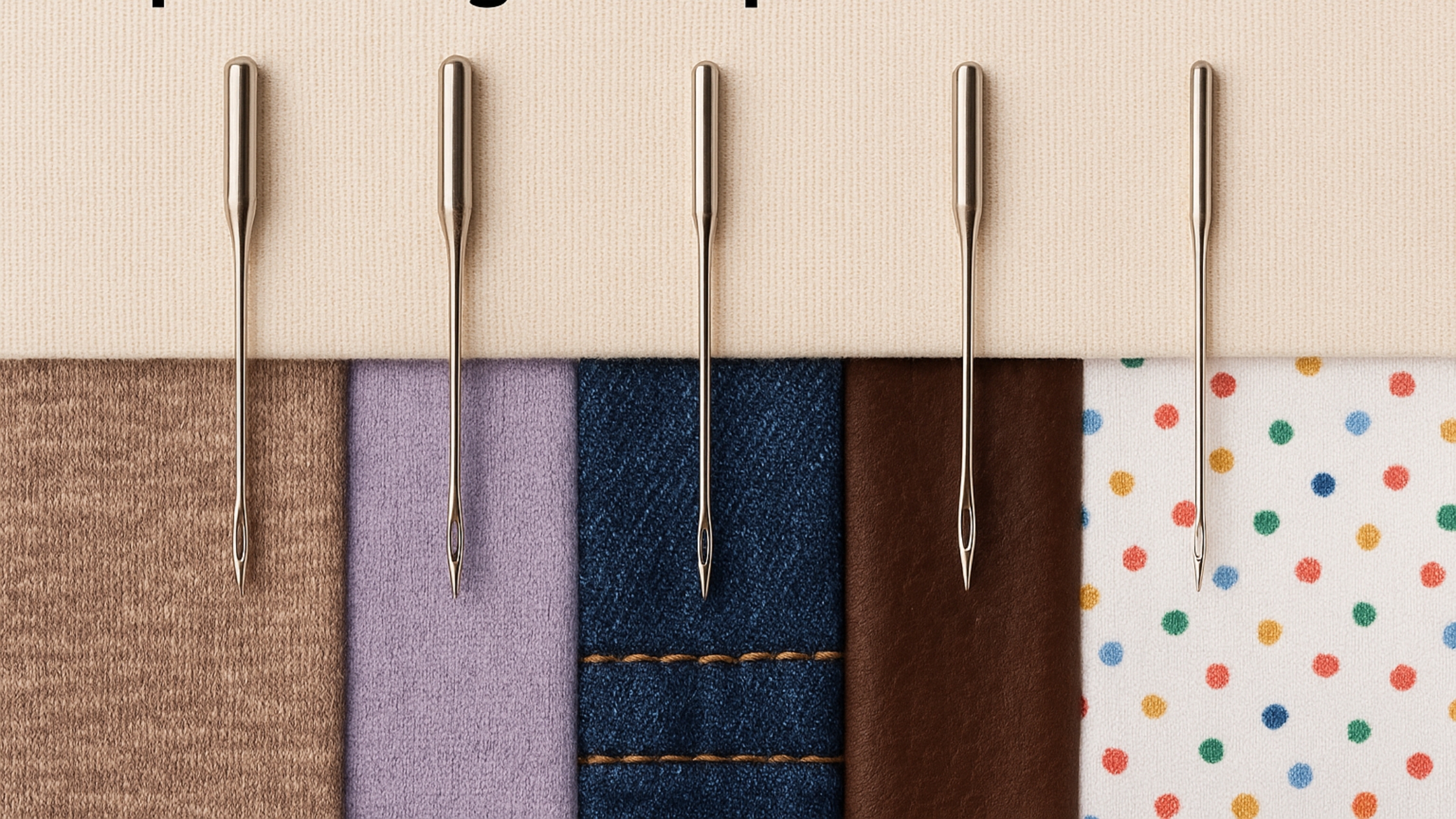 Tipos de agulhas para cada tecido