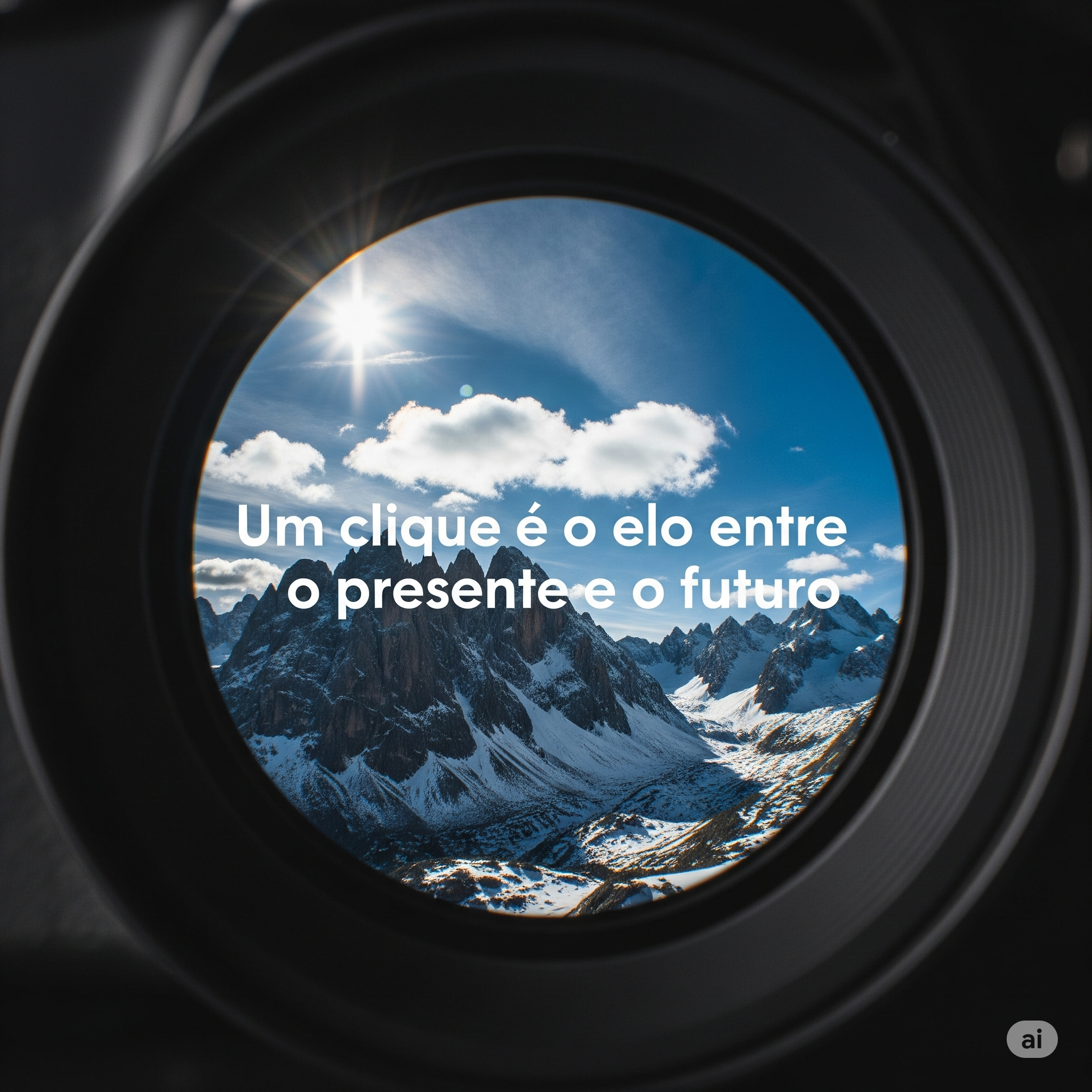 Um clique é o elo entre o presente e o futuro