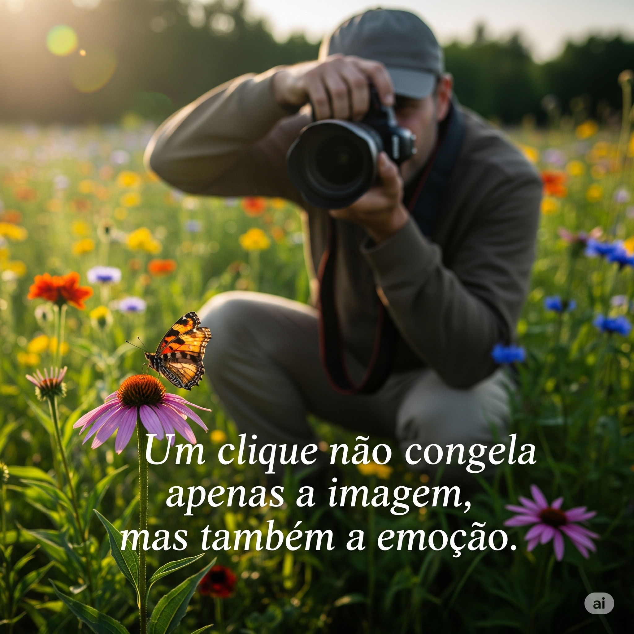 Um clique não congela apenas a imagem, mas também a emoção