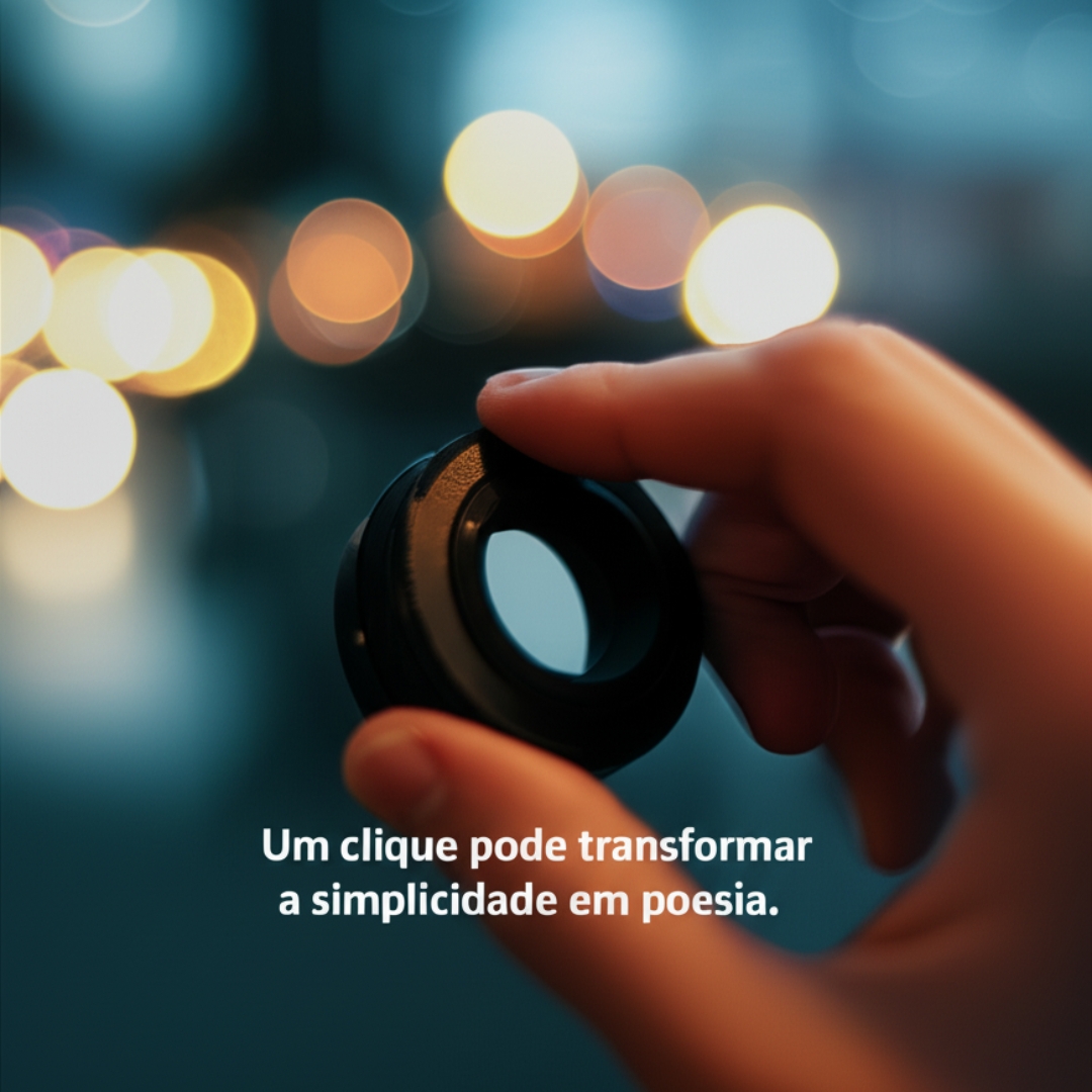 Um clique pode transformar a simplicidade em poesia