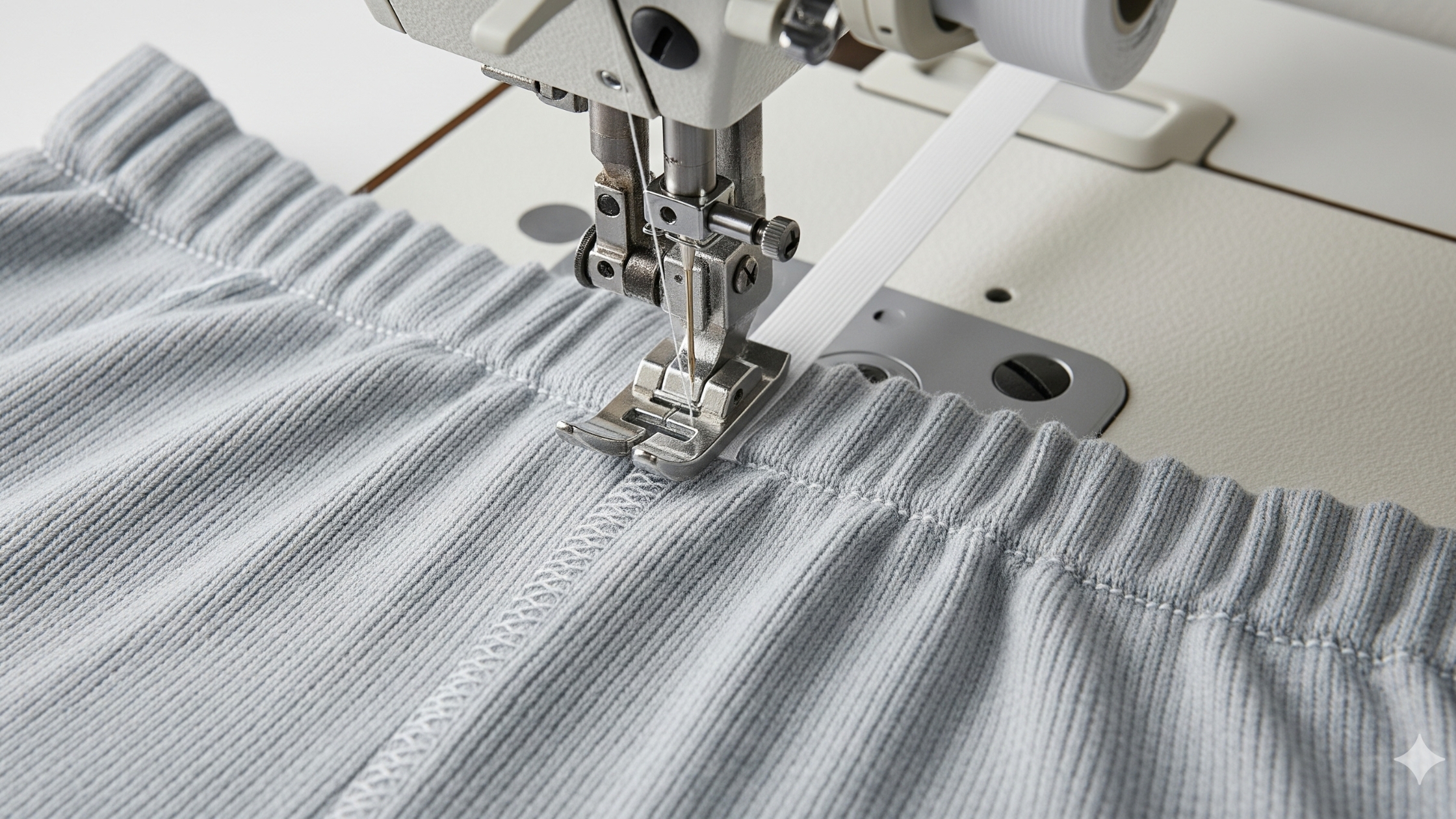 Acabamento com elástico