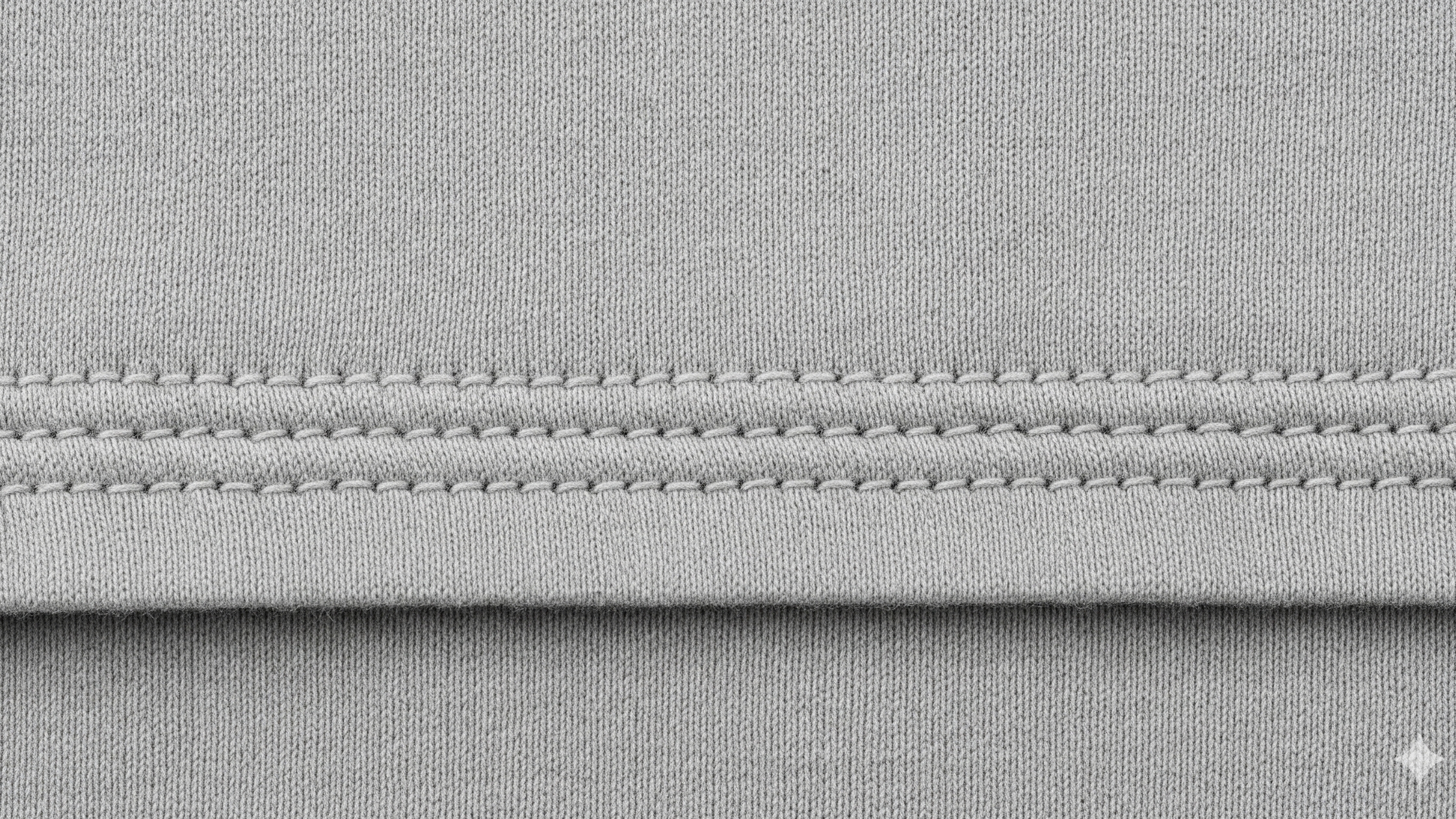 Acabamentos para roupas de malha na máquina doméstica