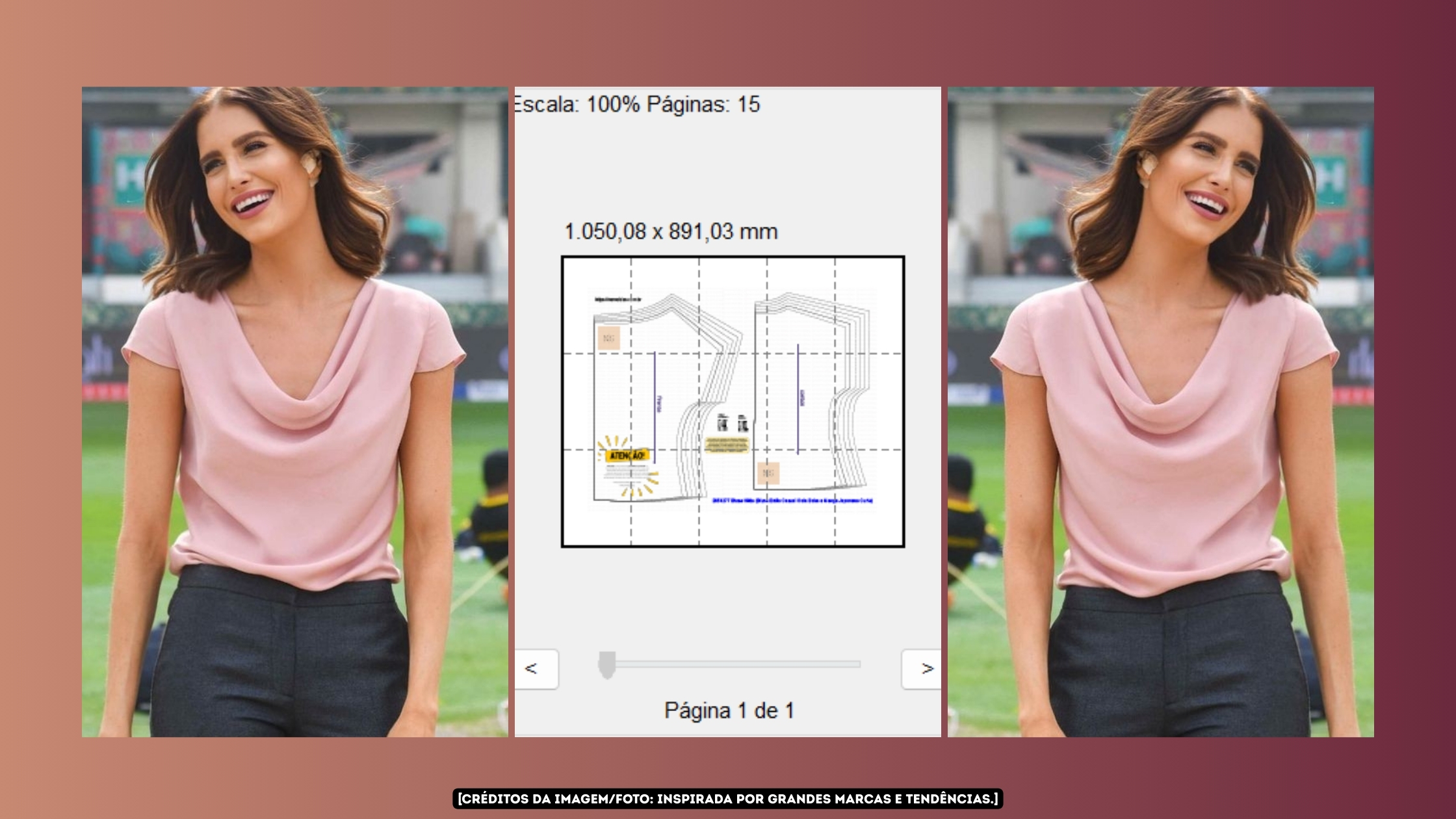 Molde em PDF - Blusa Hilda (Blusa Estilo Casual Decote Drapeado “Cowl Neck” com Manga Japonesa Curta)