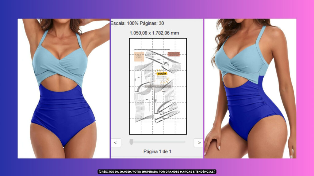 Banner Molde em PDF - Maiô Retrô Matilda