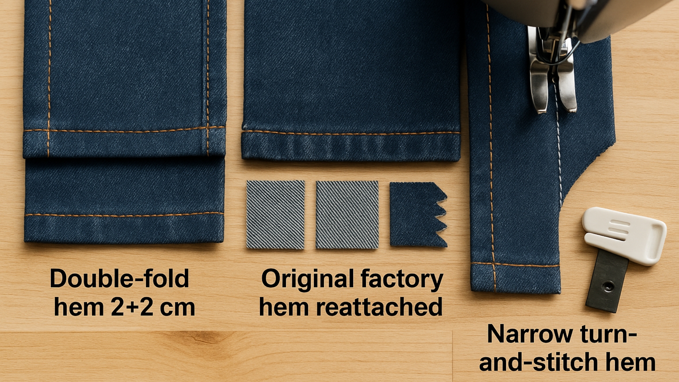 Barras de jeans bonitas (3 métodos)