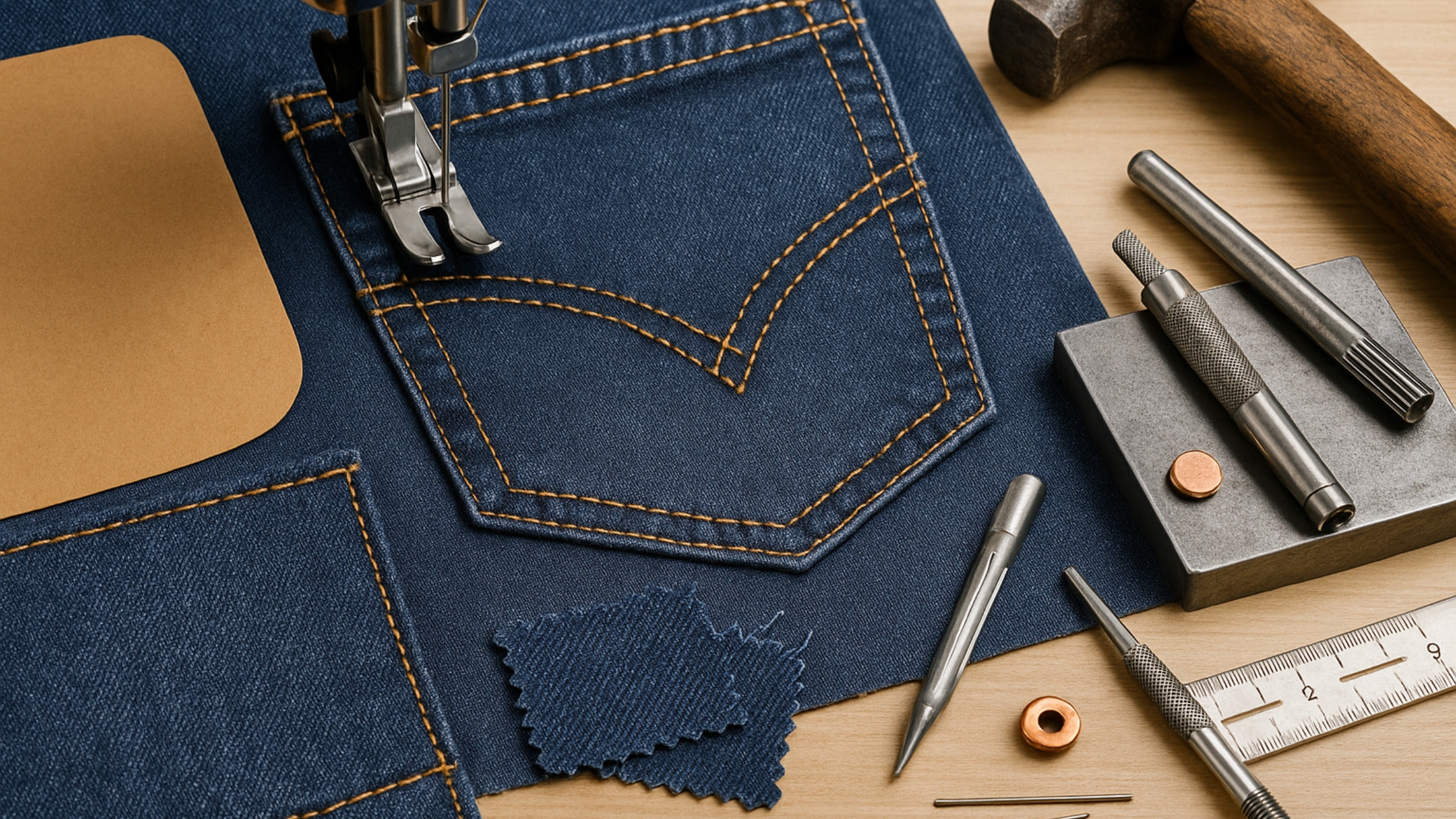 Bolsos e rebites (durabilidade e estilo)