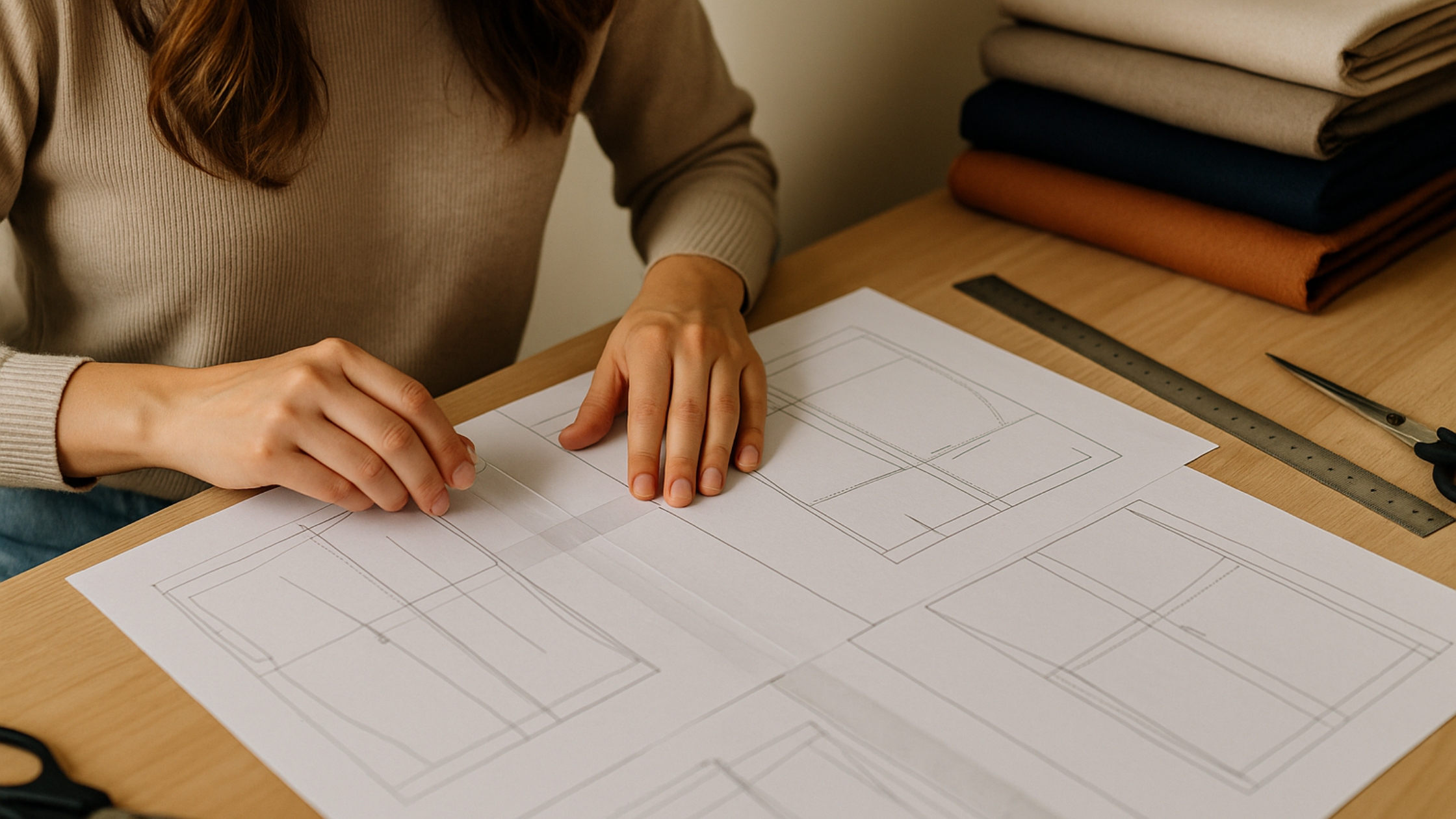 Como usar o molde em PDF moda social feminino