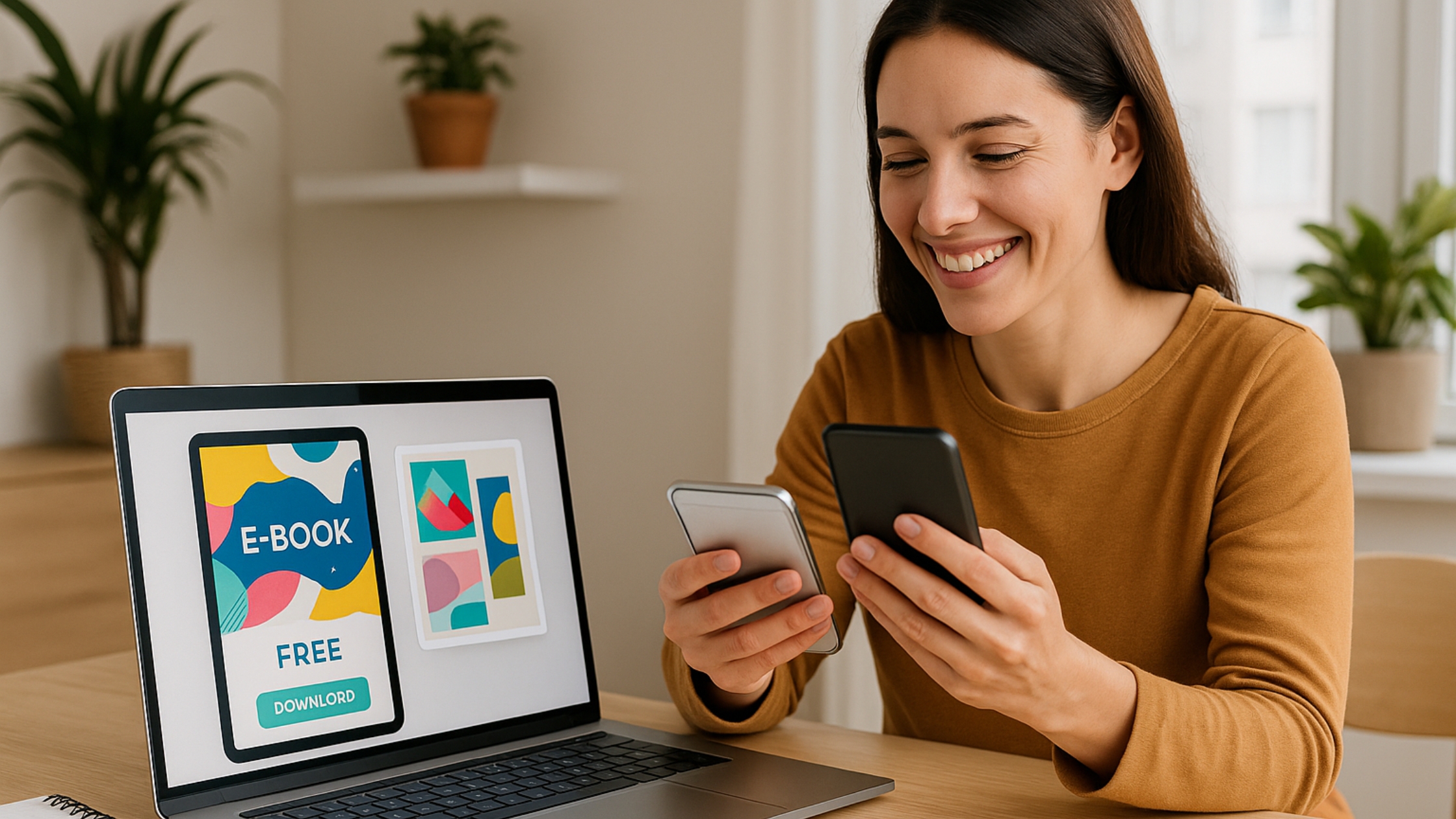 Crie brindes digitais ou materiais gratuitos