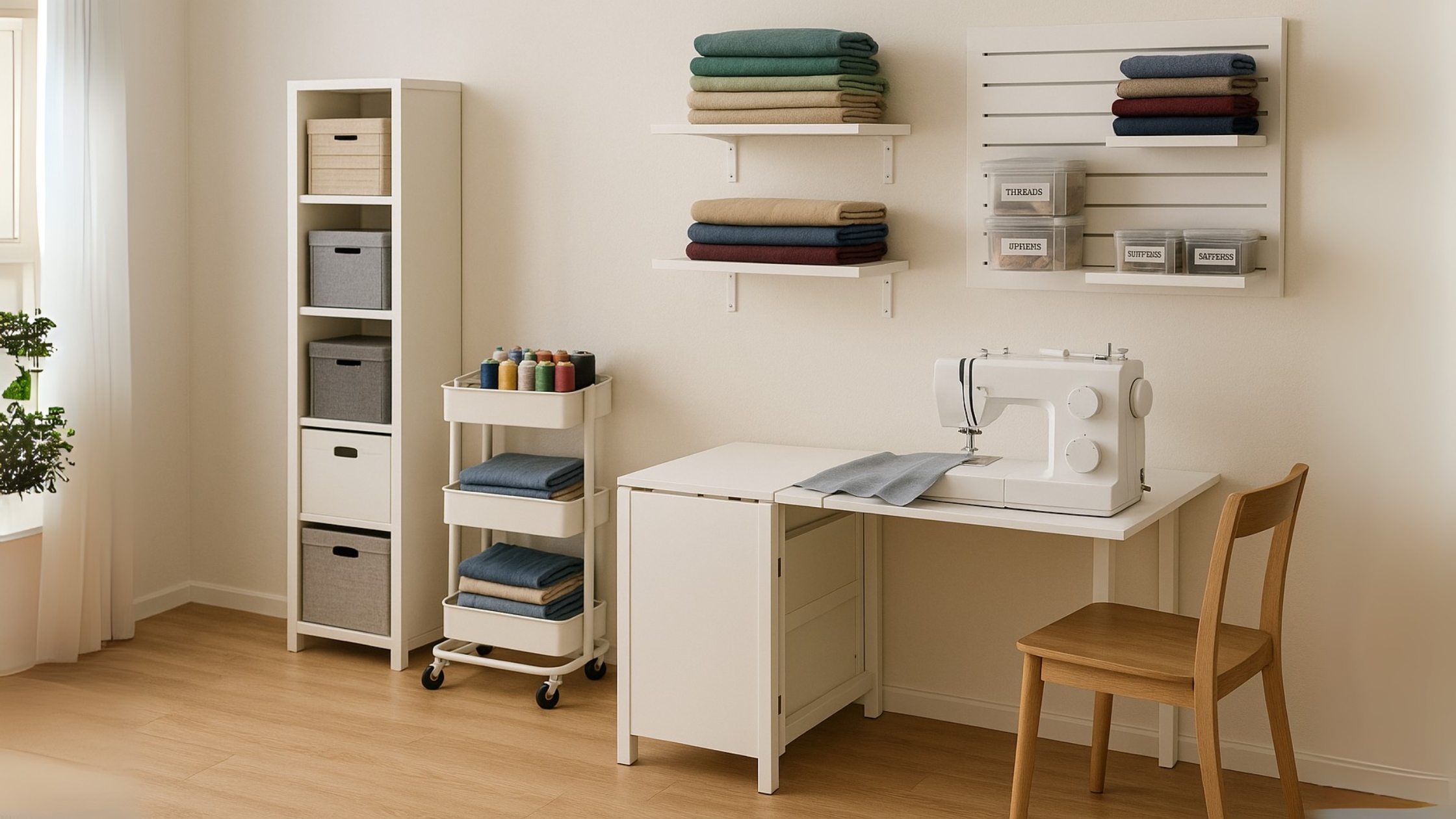 Dicas para manter seu ateliê compacto funcional