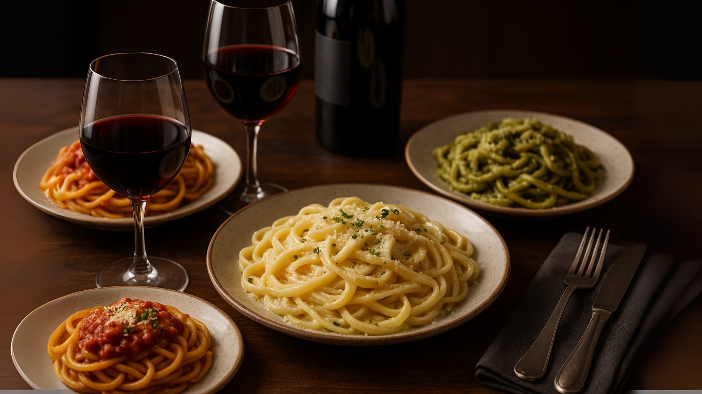 Harmonização de vinhos com massas