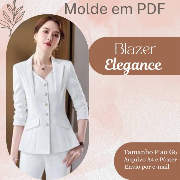 MOLDE EM PDF BLAZER ELEGANCE