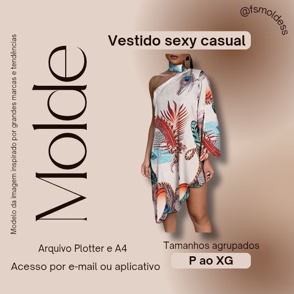 MOLDE VESTIDO SEXY CASUAL