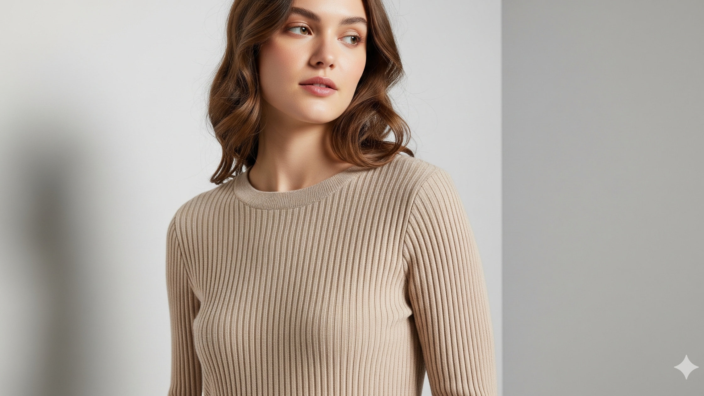 Malha canelada texturizada