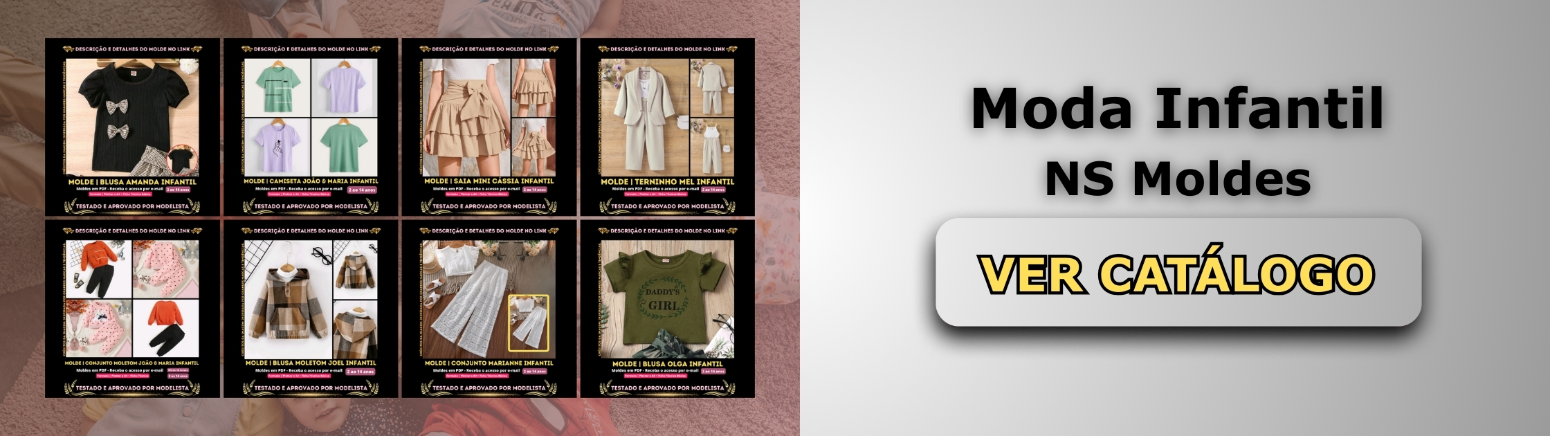 Moda Infantil Banner de Vendas