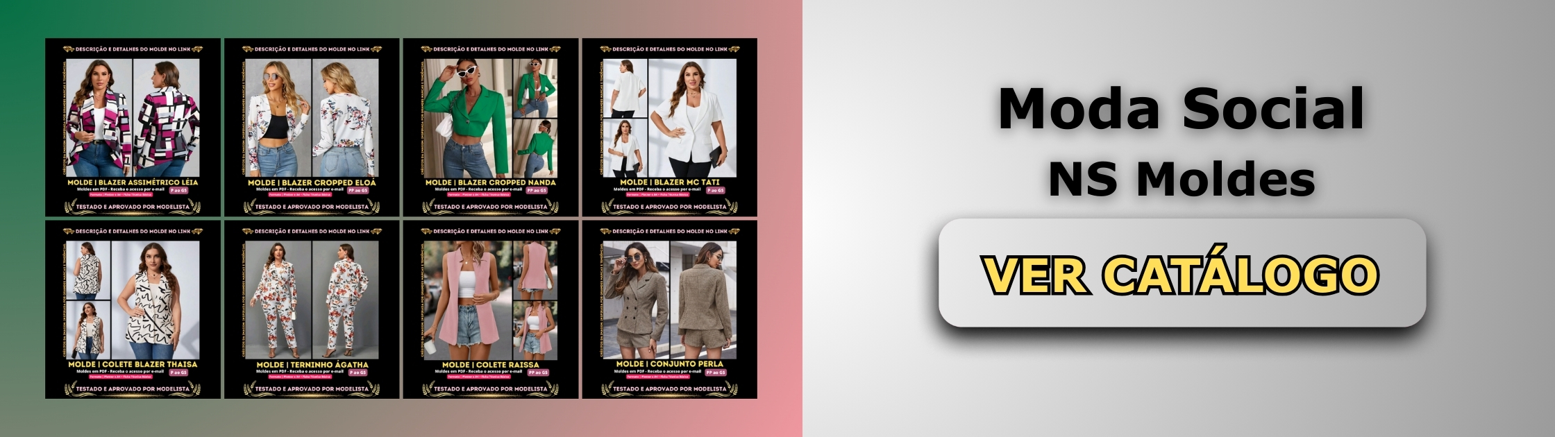 Moda Social Banner de Vendas