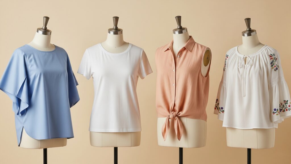 Modelos de Blusa Fáceis para Iniciantes na Costura (1)