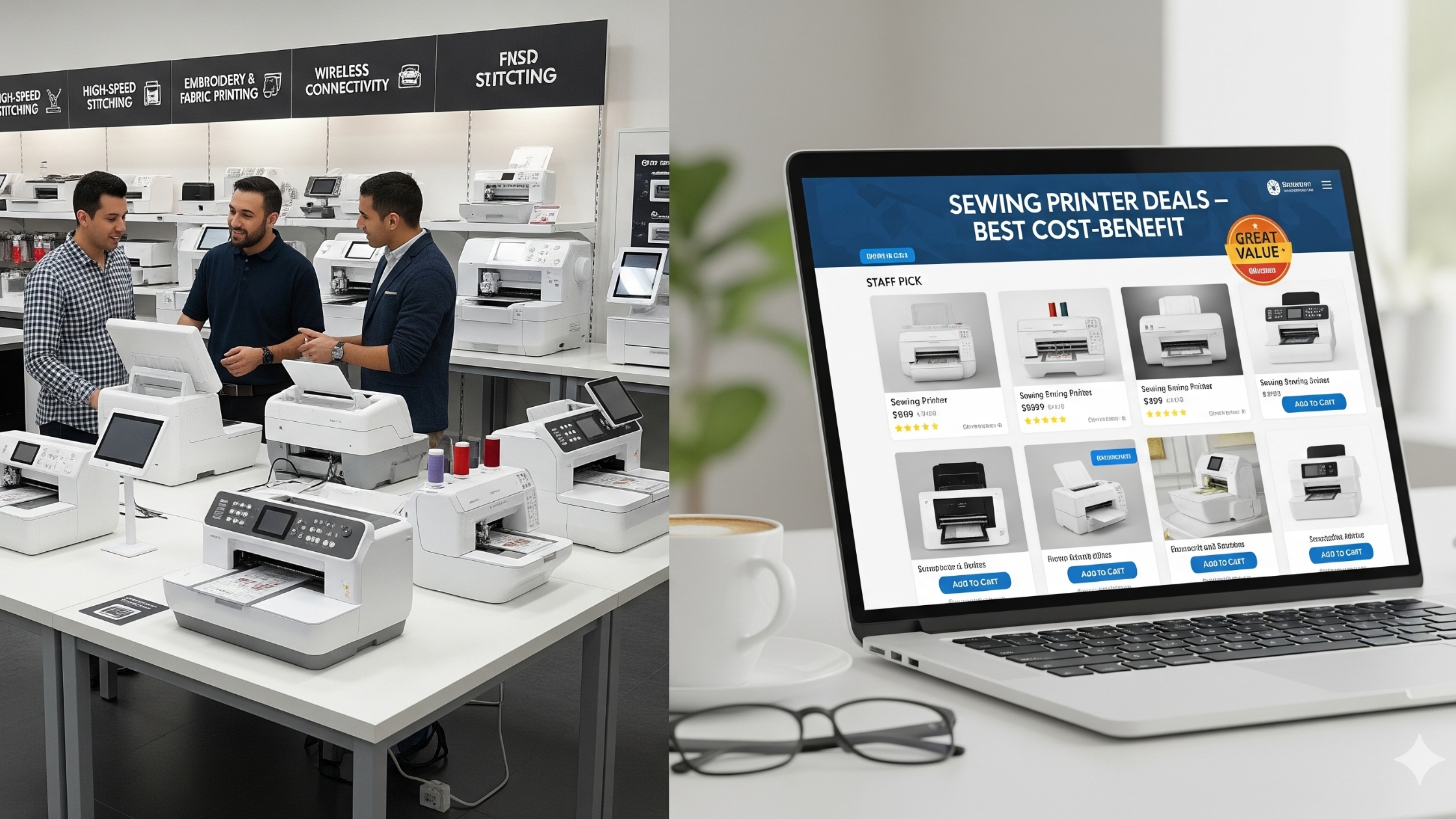 Onde comprar impressora para costura com melhor custo-benefício