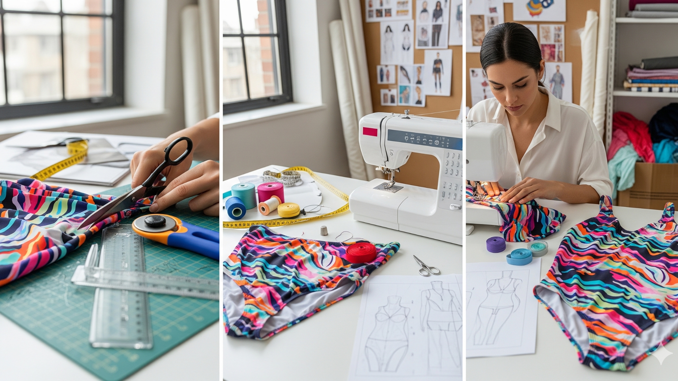 Passo a passo para costurar maiôs com perfeição