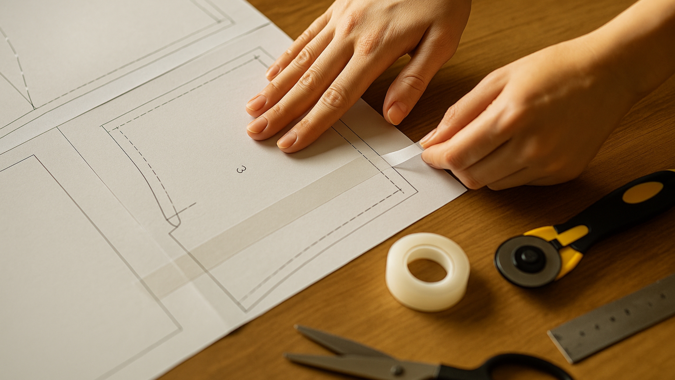 Passo a passo para imprimir moldes em PDF em A4