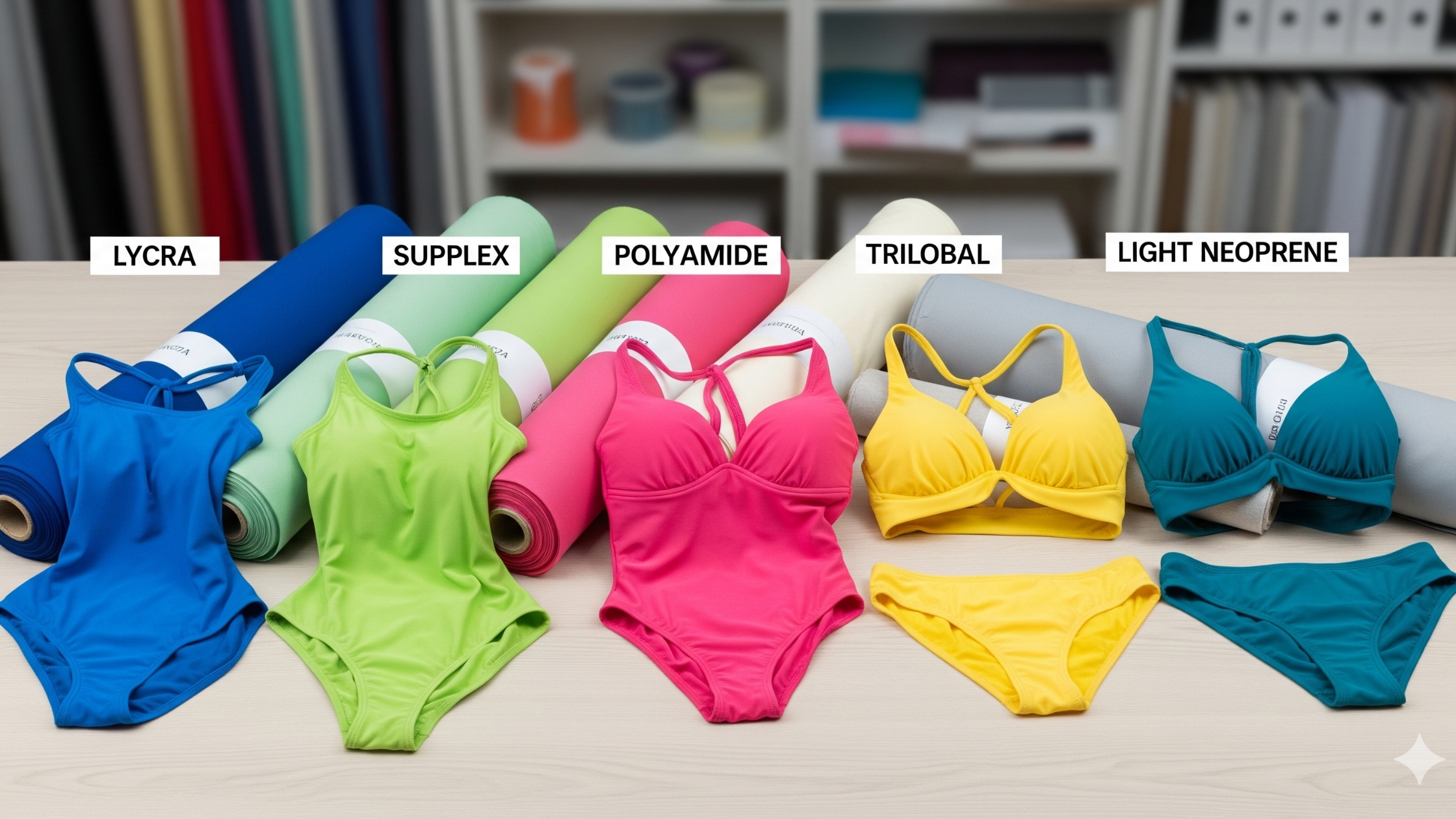 Principais tecidos usados na moda praia