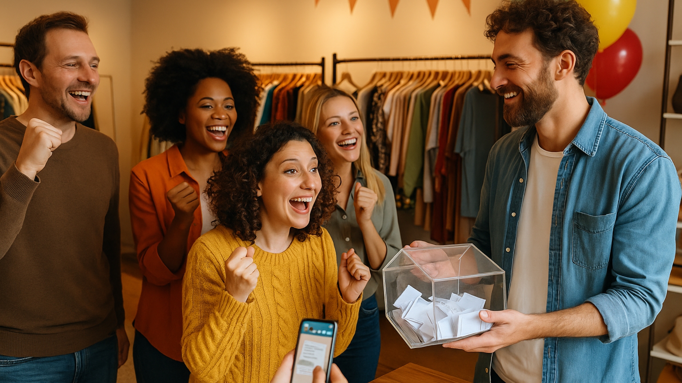 Realize sorteios e concursos