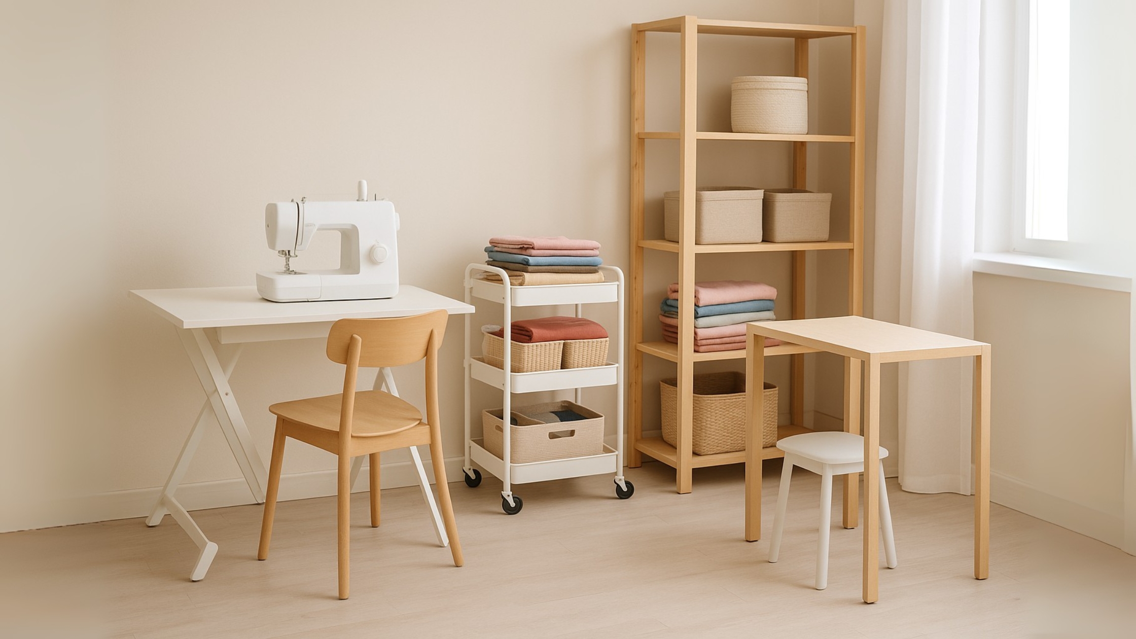 Tipos de móveis multifuncionais para ateliês pequenos