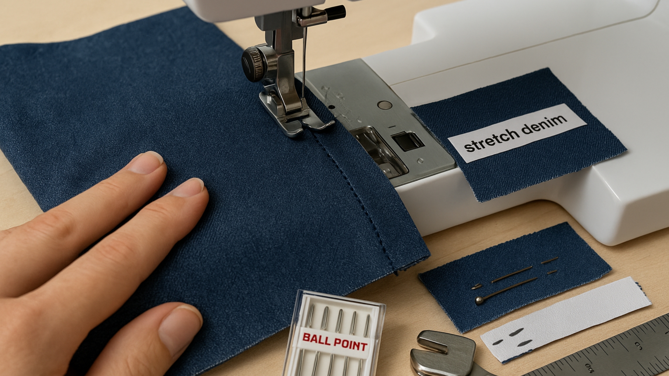 Trabalhando com jeans com elastano (stretch)