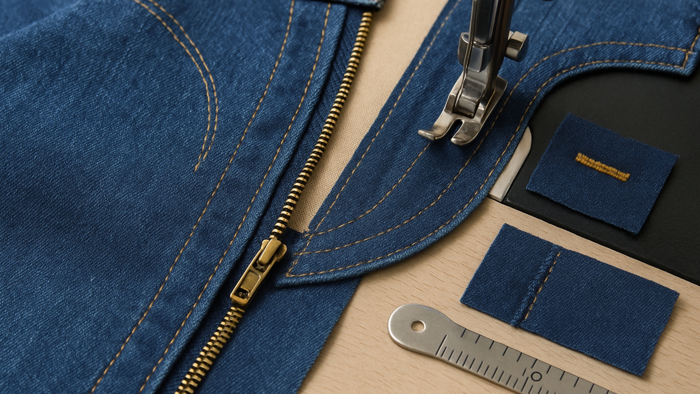 Zíper no jeans sem mistério (braguilha limpa)