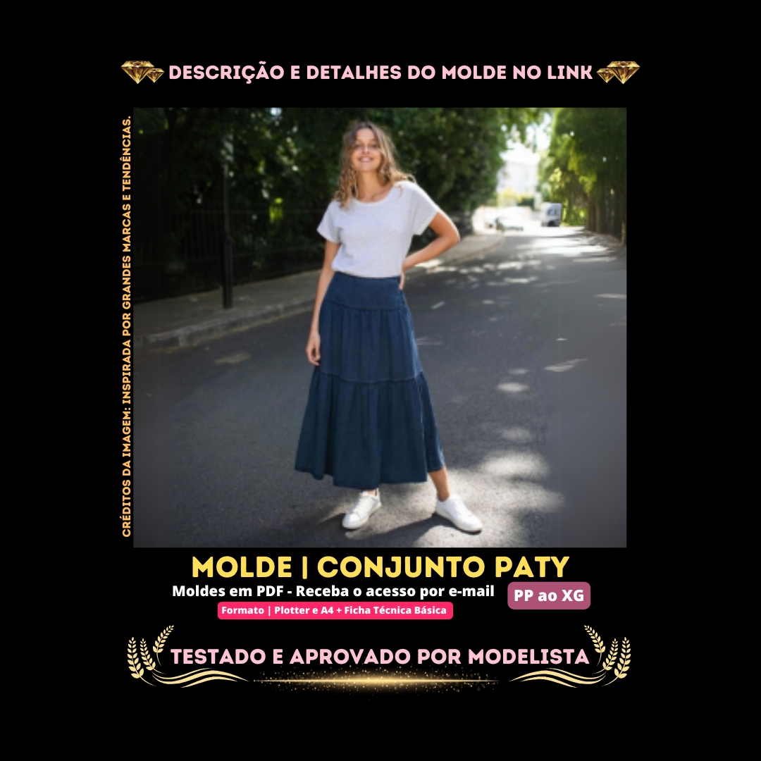Molde em PDF - Conjunto Paty