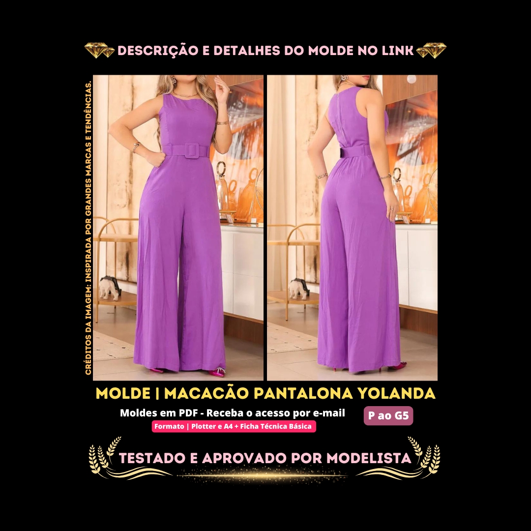 Macacão Pantalona Yolanda