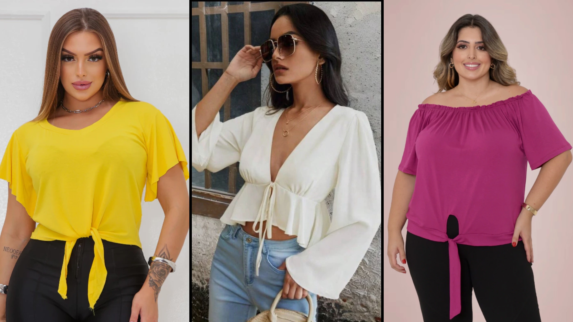 Blusa com Amarração Frontal