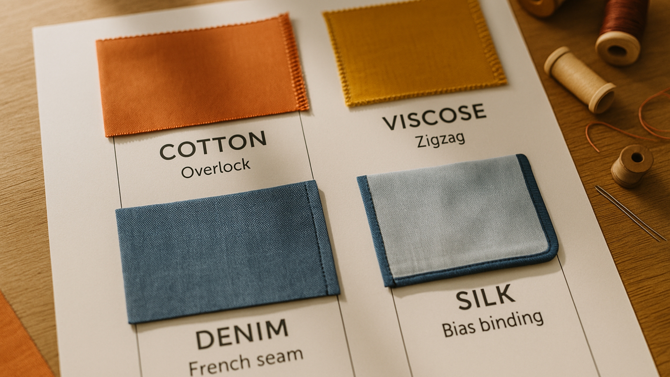 Escolhendo o Acabamento Certo para Cada Tecido