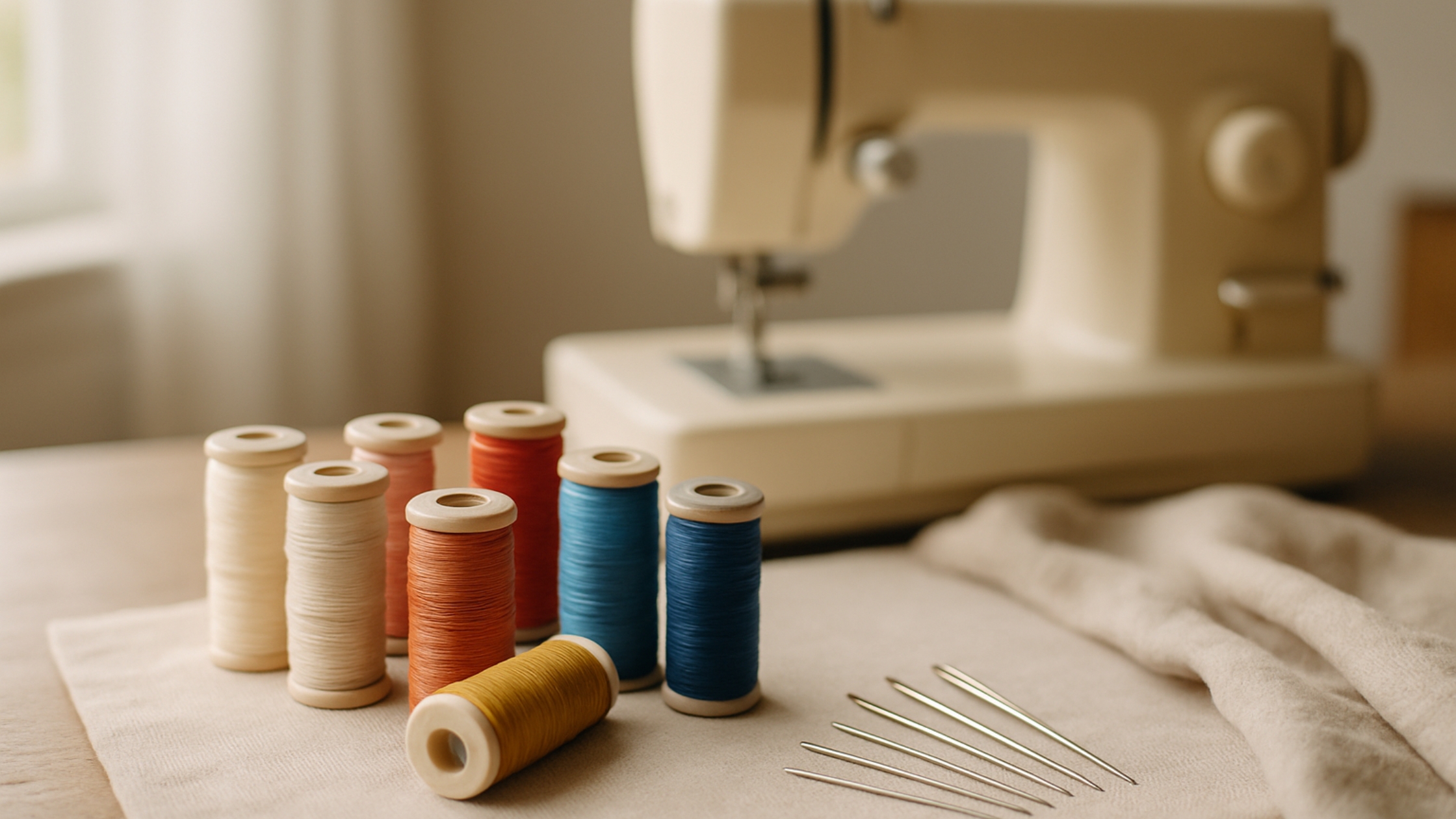 Linhas e Agulhas para Costura NS Moldes