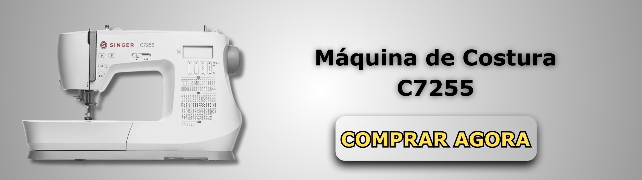 Máquina de Costura C7255 Banner de Vendas