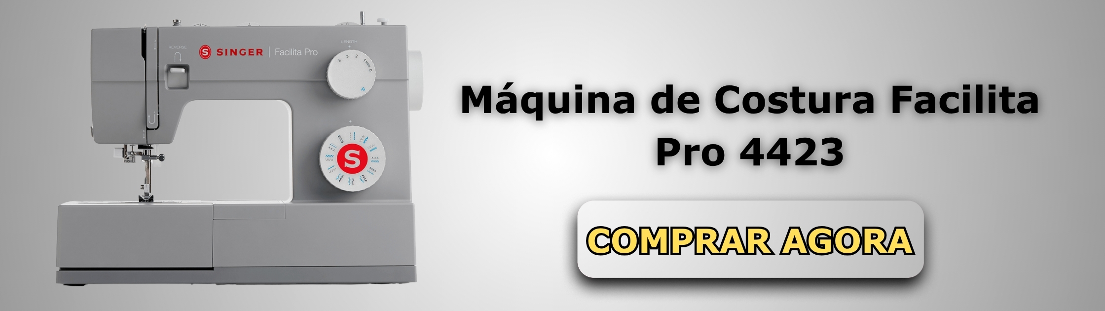 Máquina de Costura Facilita Pro 4423 Banner de Vendas