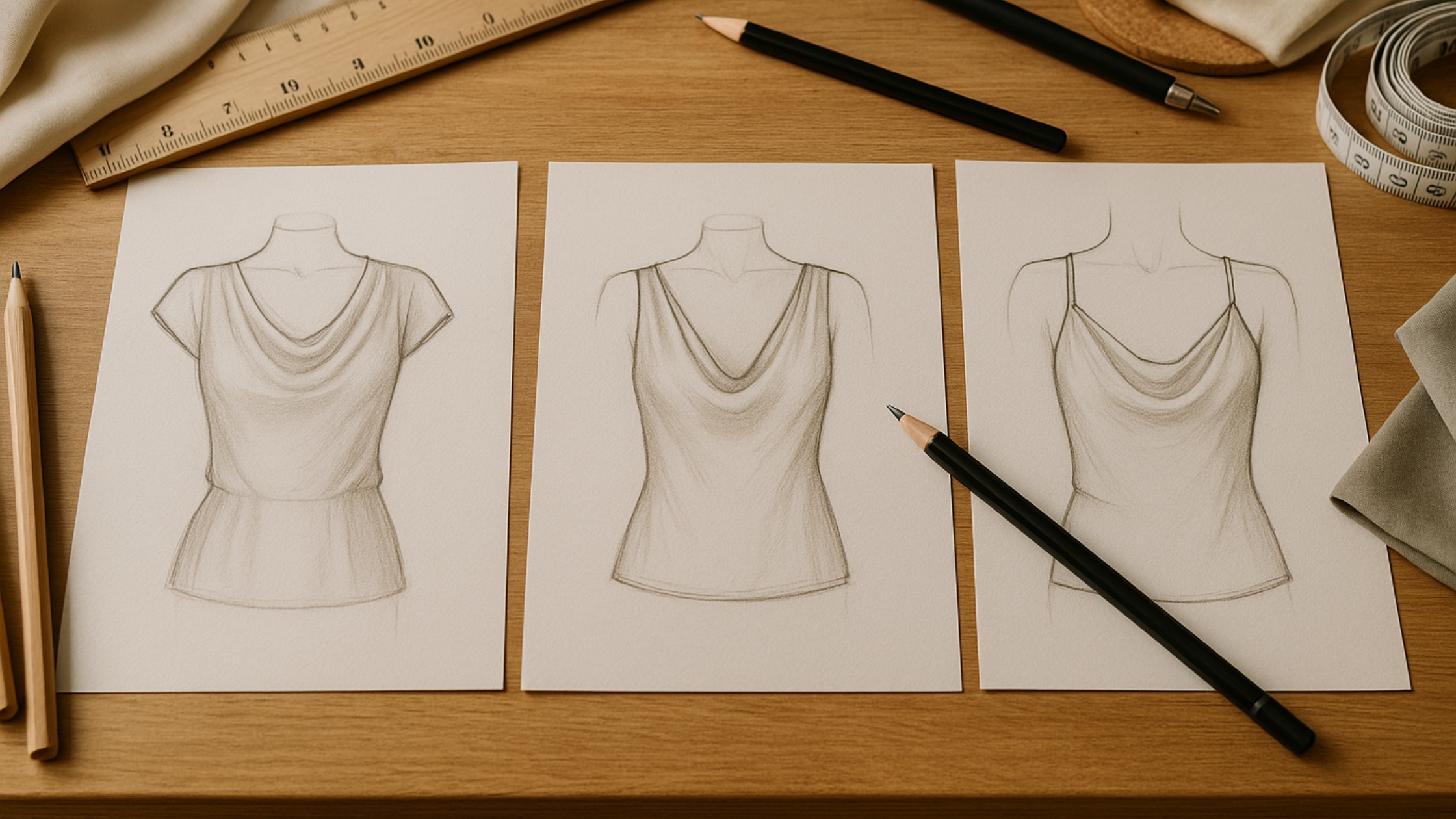 Modelagens e Variações do Decote Degagê