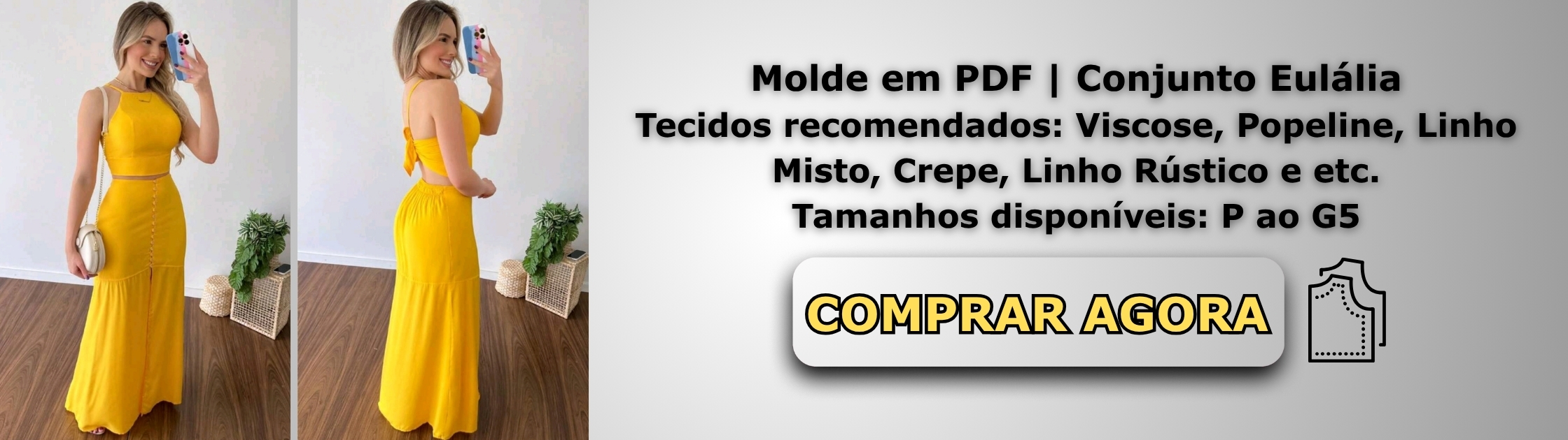 Molde em PDF Conjunto Eulália Banner de Vendas