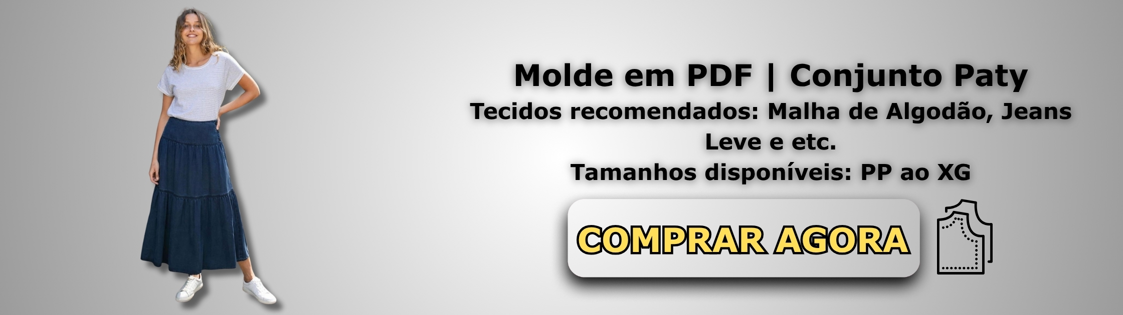 Molde em PDF Conjunto Paty Banner de Vendas