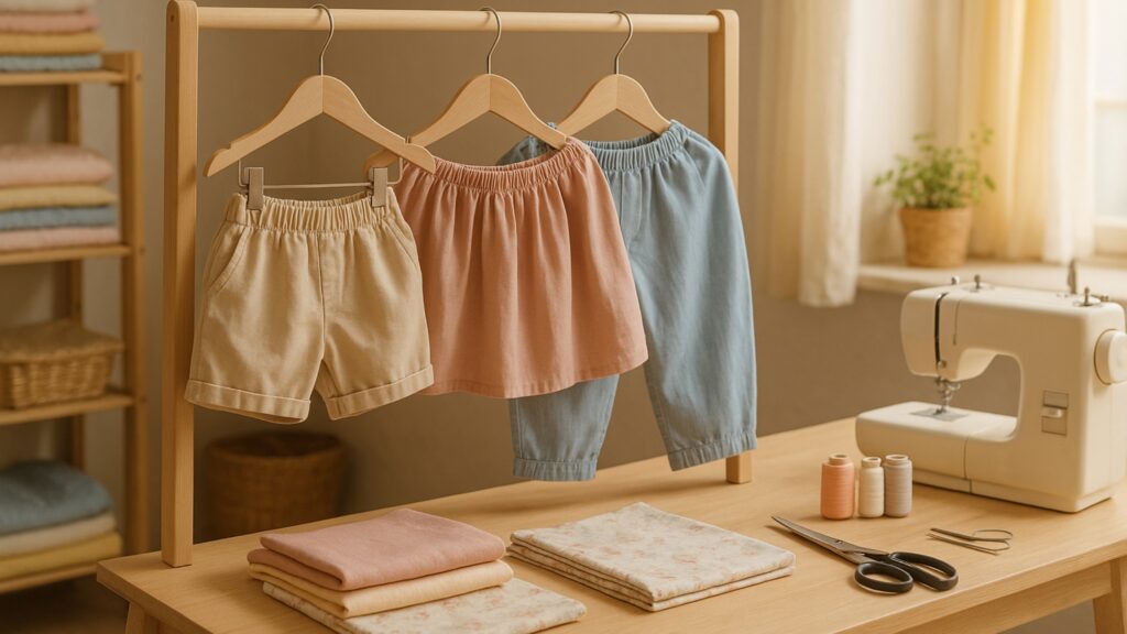 Moldes em PDF Calças, Saias e Shorts Infantis Do RN ao 14 anos