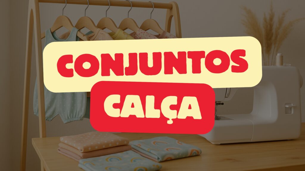 Moldes em PDF Conjuntos Infantis com Calça Do RN ao 14 anos