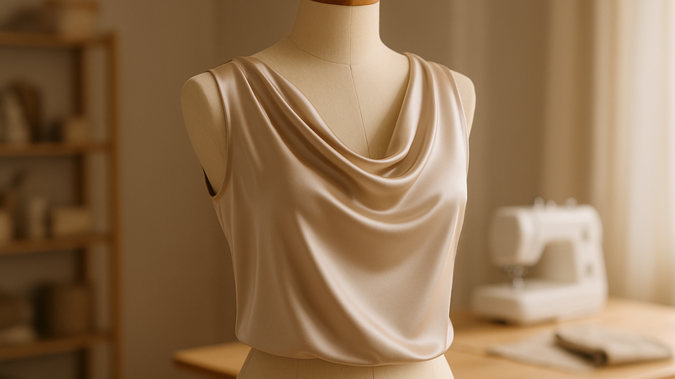 O Que é a Blusa com Drapeado Degagê no Decote