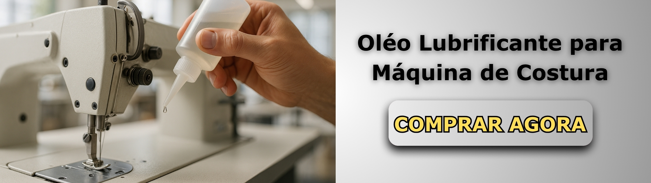 Oléo Lubrificante para Máquina de Costura Banner de Vendas