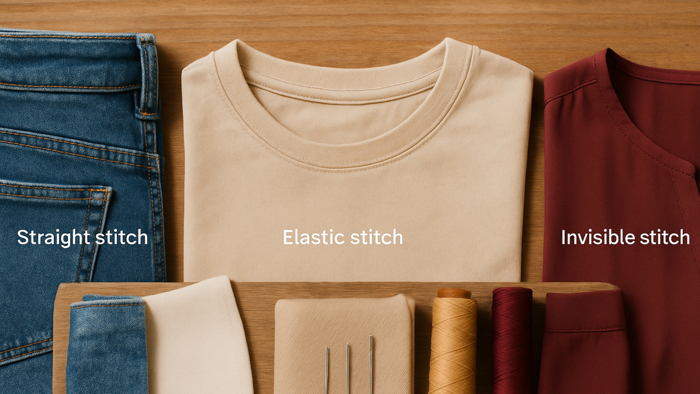 Pontos de Costura Mais Usados em Roupas