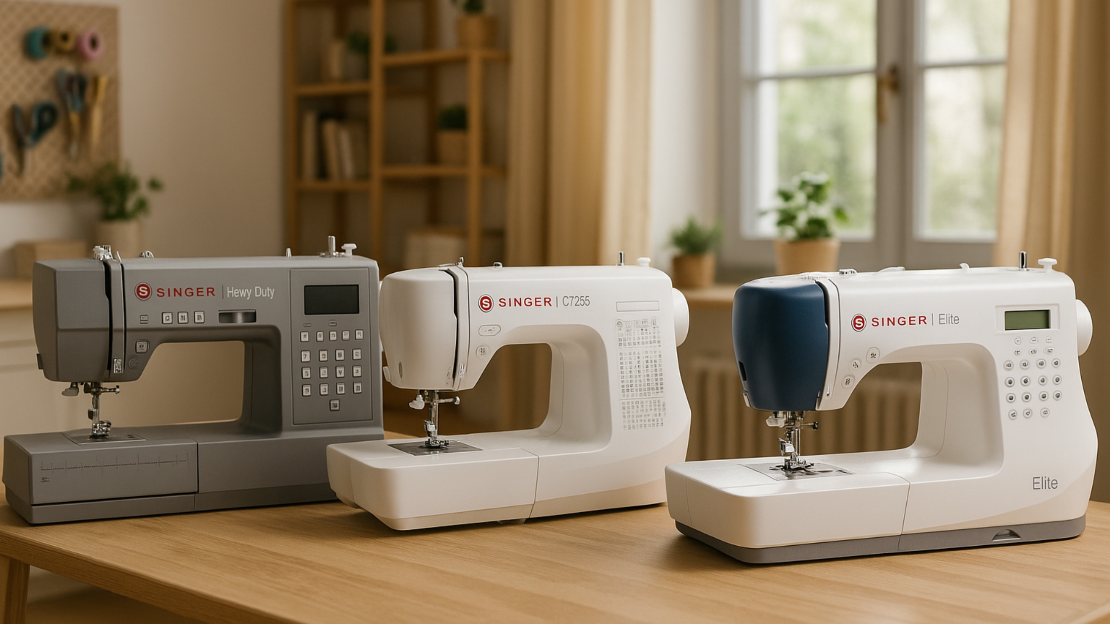 Principais Modelos de Máquinas de Costura Singer Domésticas (2025)