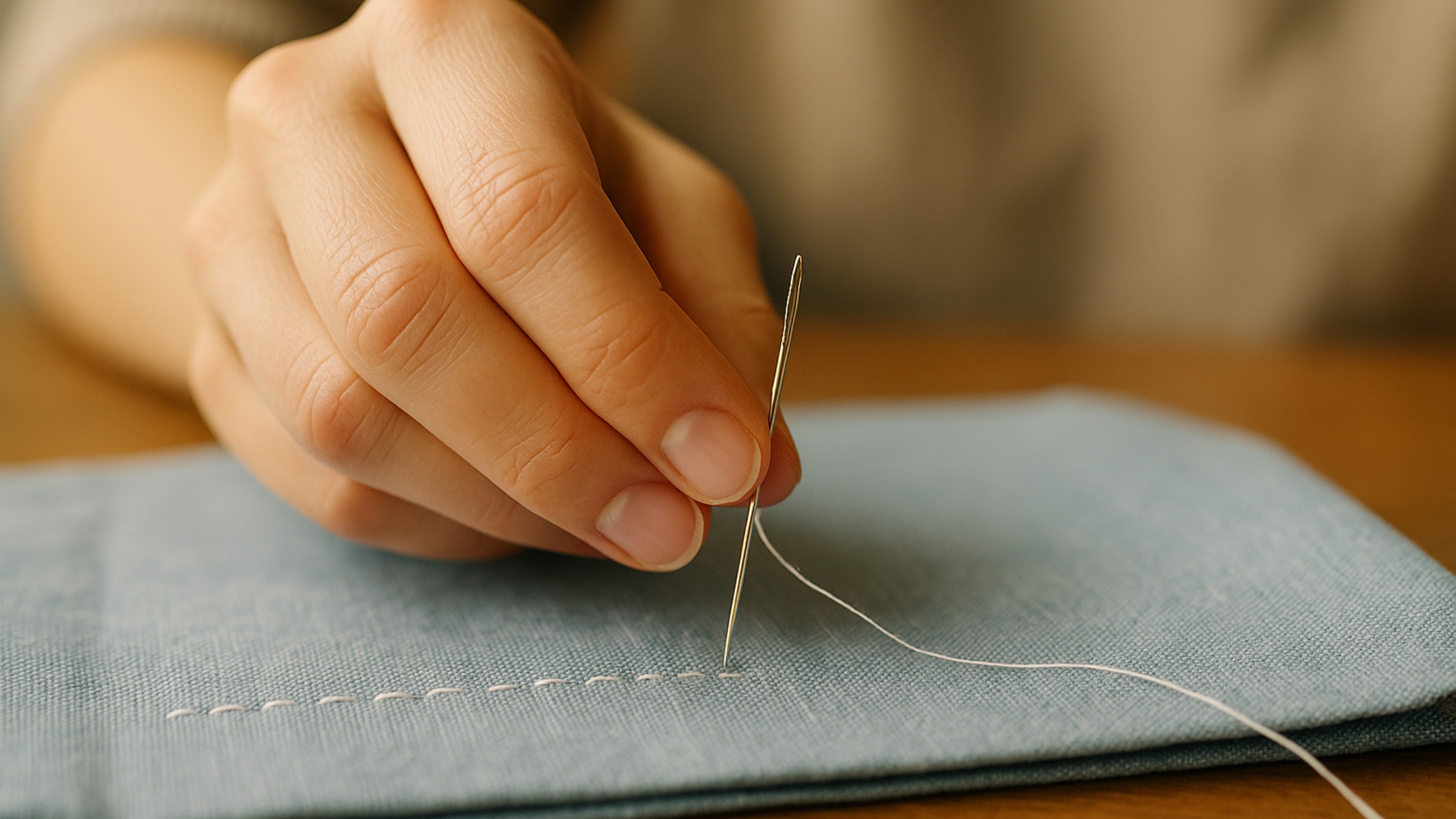 Tipos de Pontos de Costura à Mão
